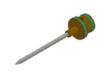Nozzle needle KLS, complete, 1.5 mm, 3x78.5 mm